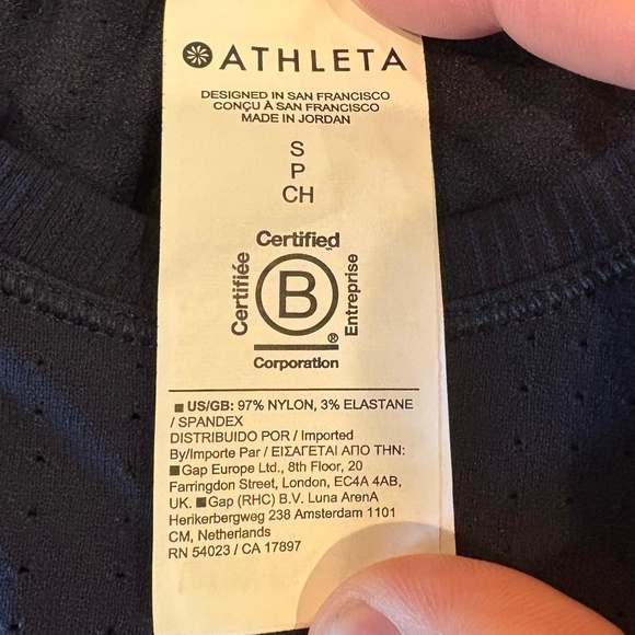 Athleta In Motion Seamless Tee Navy - Small - Picture 4 of 4